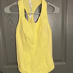 NWT Lululemon Bright Yellow Cardio Kick Tank with a LuLu bag - perfect gift sz6